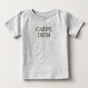 Carpe Diem baby gray T-shirt