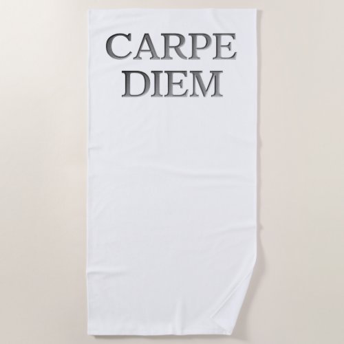 Carpe Diem beach towel