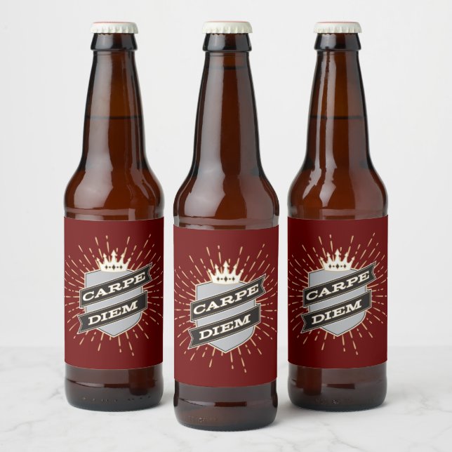 Carpe Diem Beer Bottle Label (Bottles)
