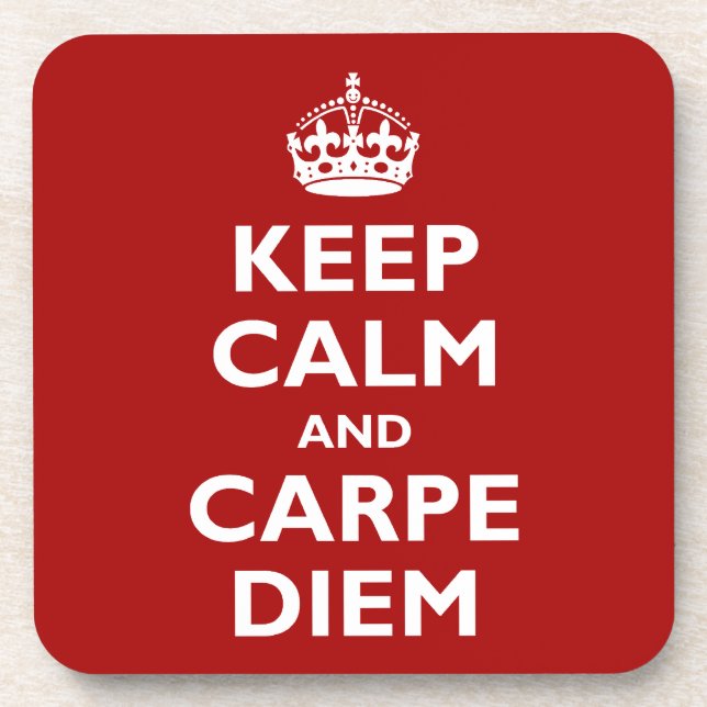 Carpe Diem! Beverage Coaster (Front)