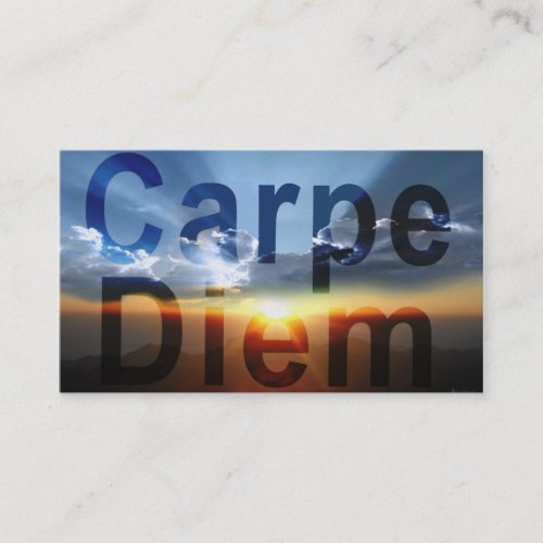 Carpe Diem Business Cards