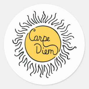 Sticker mural - Bordure Carpe Diem