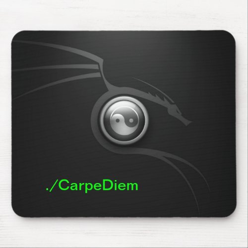 Carpe Diem dragon theme mouspad Mouse Pad