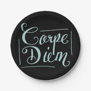 Carpe Diem Fancy Paper Plates