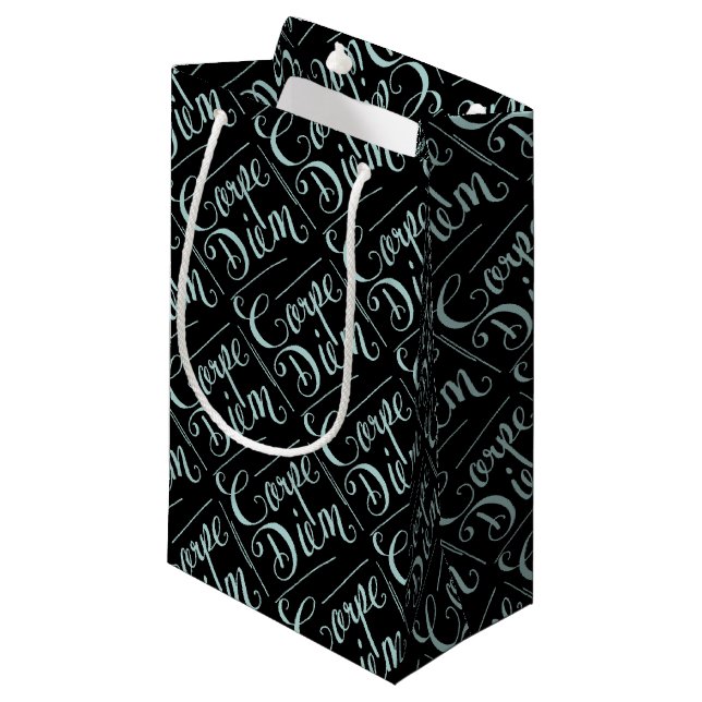 Carpe Diem Fancy Small Gift Bag (Front Angled)