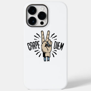 Carpe Diem Funny Retro Motivational Quote Case-Mate iPhone 14 Pro Max Case