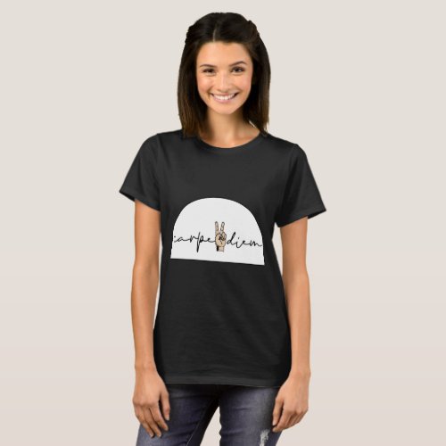 Carpe Diem Hand Sign T_Shirt