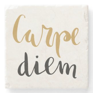 Carpe Diem - Inspirational Stone Coaster