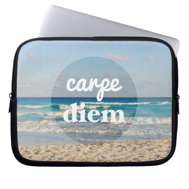 Carpe Diem Laptop Sleeve (Front)