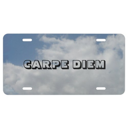 Carpe Diem License Plate