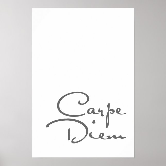Carpe diem motivationa poster (Front)
