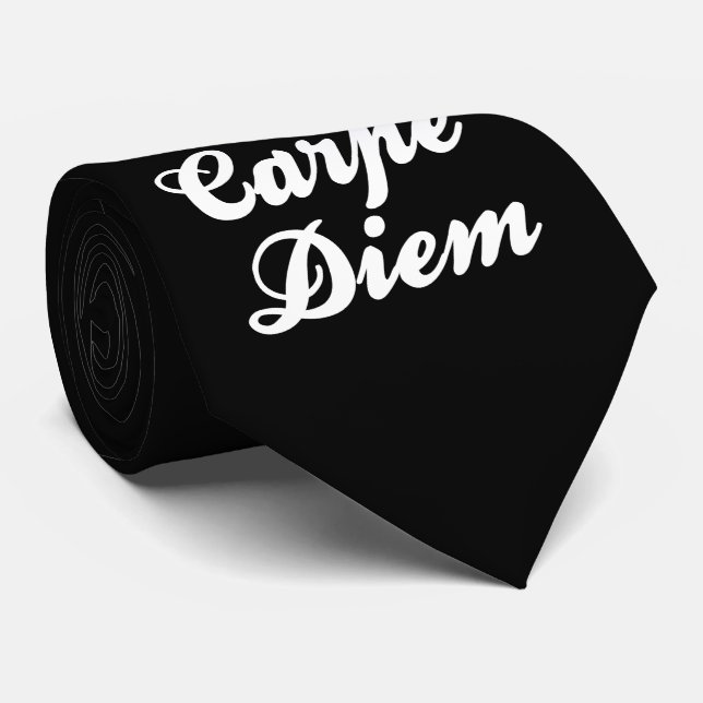 Carpe Diem Neck Tie (Rolled)