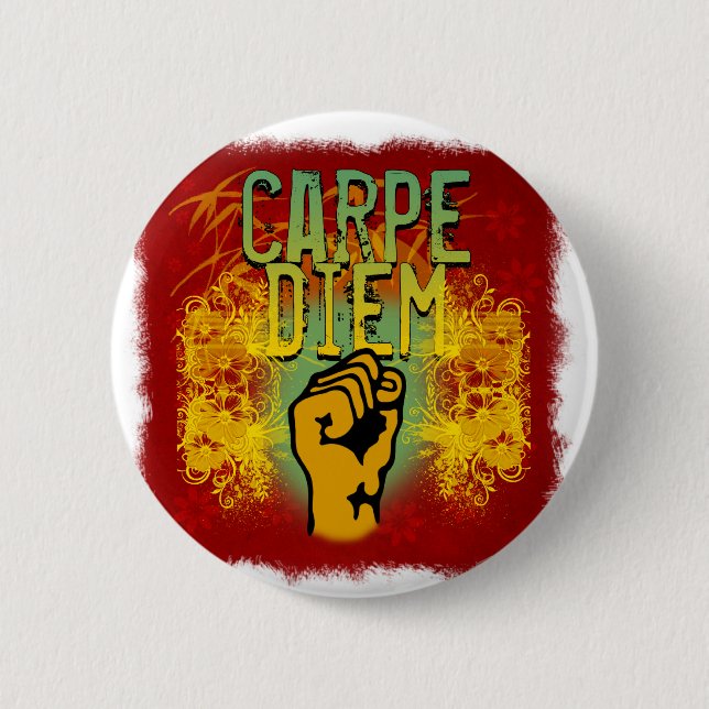 Carpe Diem Pinback Button (Front)