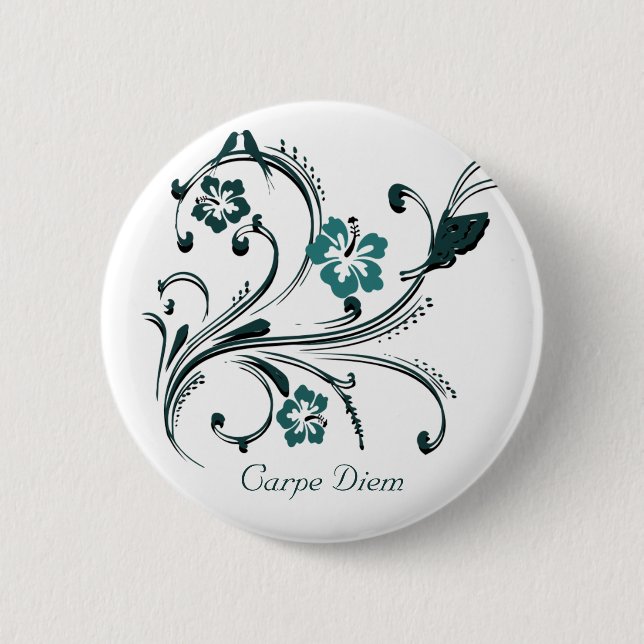 Carpe Diem Pinback Button (Front)
