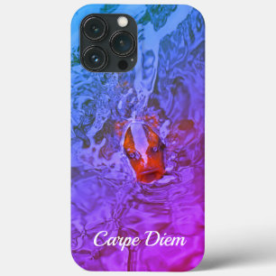 Carpe Diem Pond Fish Fun Photograph iPhone 13 Pro Max Case