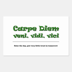 Sticker mural - Bordure Carpe Diem