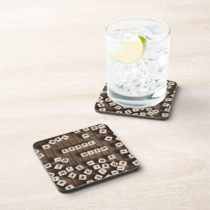Carpe Diem Scrambled Letter Tiles Beverage Coaster