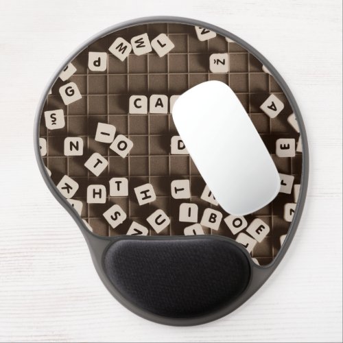 Carpe Diem Scrambled Letter Tiles Gel Mouse Pad