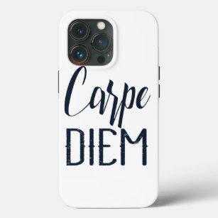 Carpe Diem Seize The Day Black Type iPhone 13 Pro Case