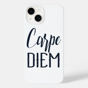 Carpe Diem Seize The Day Black Type Case-Mate iPhone 14 Case