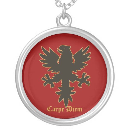 Carpe Diem Seize the day Eagle necklace
