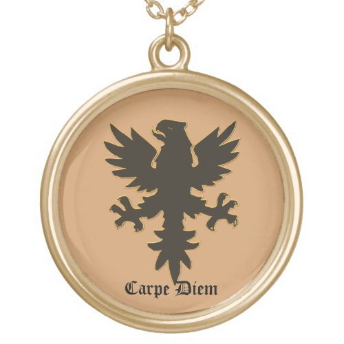 Carpe Diem Seize the day Eagle necklace