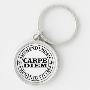 Carpe diem Seize the day Mmenro mori Keychain