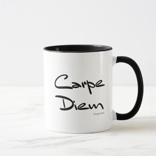 CARPE DIEM Seize the Day Modern Coffee Mug
