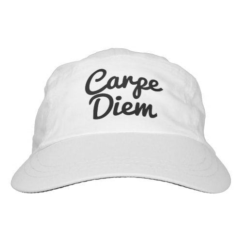 Carpe Diem seize the day white summer hat