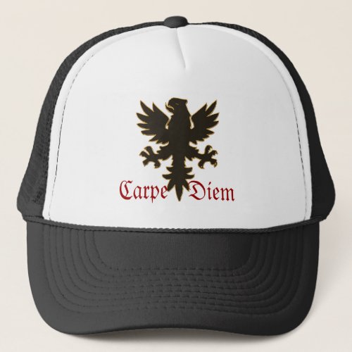  Carpe Diem  seize the day with black eagle hat