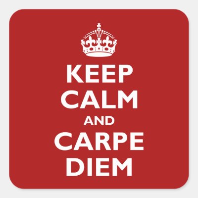 Carpe Diem! Square Sticker