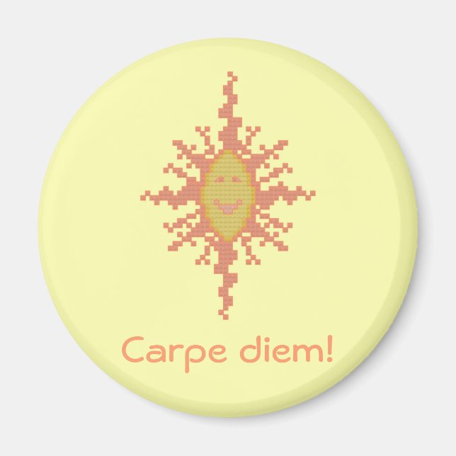 Carpe diem! Sunburst Magnet (Front)