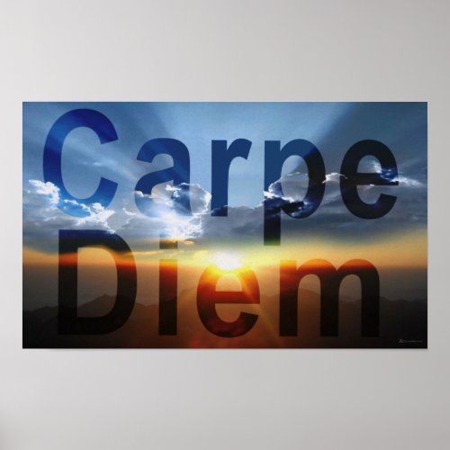 Carpe Diem Sunrise Poster