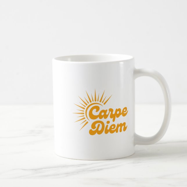 Carpe Diem Sunrise Premium  Coffee Mug (Right)