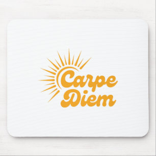 Carpe Diem Sunrise Premium Mouse Pad