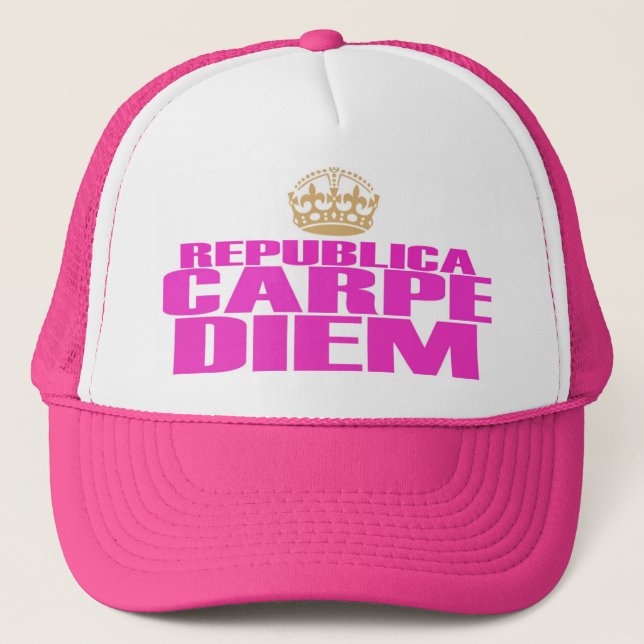 CARPE DIEM WILL BE GIRLS TRUCKER HAT (Front)