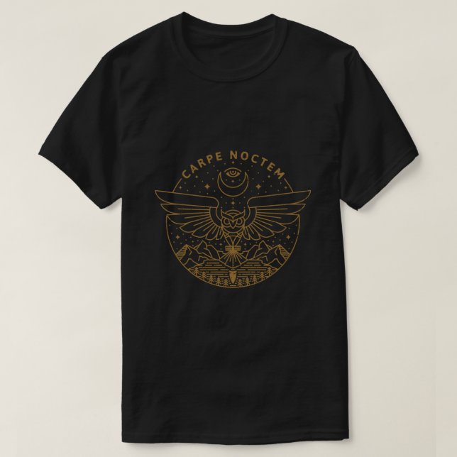 Carpe Noctem Lightweight Hoodie.png T-Shirt (Design Front)