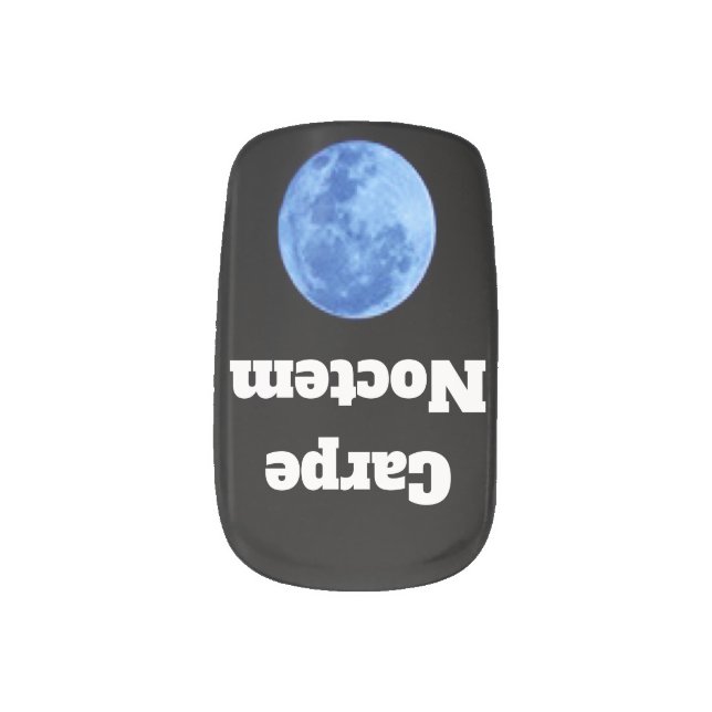 Carpe Noctem Minx Nail Art Decals (Left Thumb)