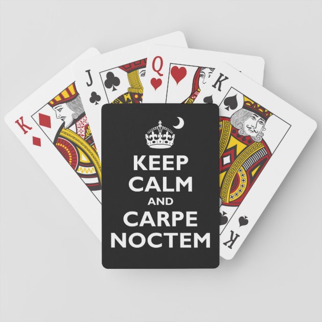 Carpe Noctem Playing Cards | Zazzle