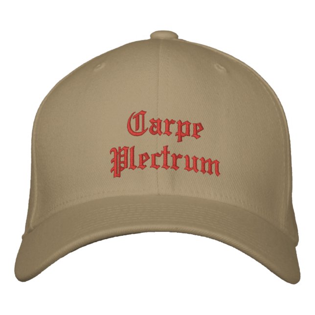 Carpe Plectrum ballcap Embroidered Baseball Cap (Front)