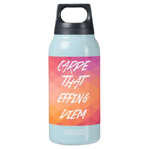 Carpe The Effin Diem Insulated Water Bottle