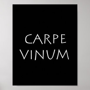 Carpe vinum poster