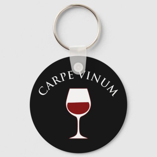 Carpe Vinum _ Seize The Wine Keychain