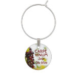 Carpe Vinum Seize The Wine Wine Charm at Zazzle