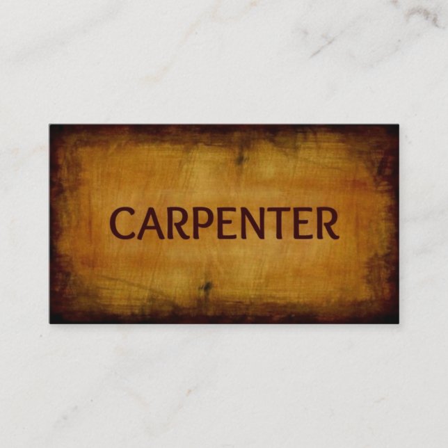 Carpenter Antique Brushed Business Card (Front)