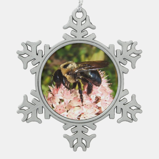 Carpenter Bee ~ Pewter ornament (Front)