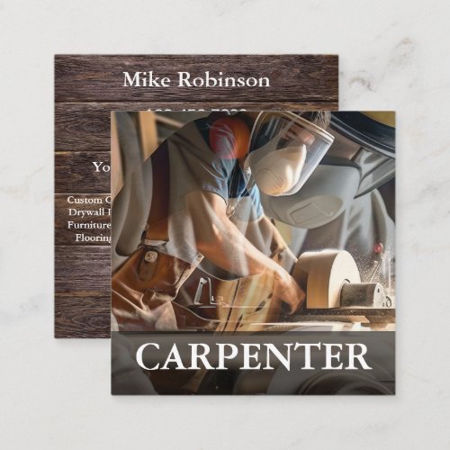 Carpenter Bold Modern Business Cards