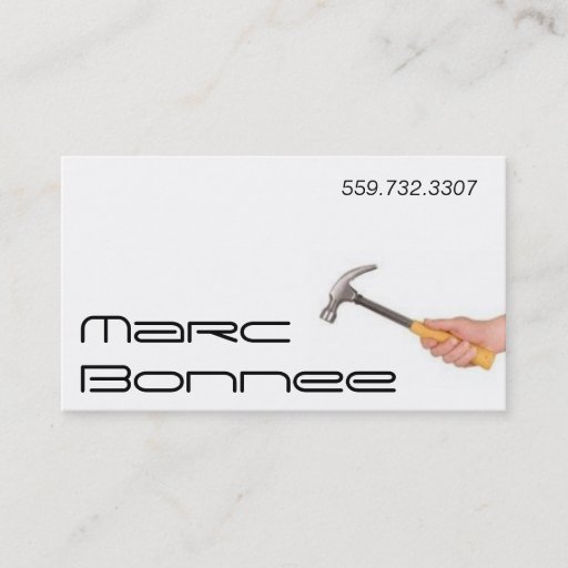 Customizable Carpenter Business Cards