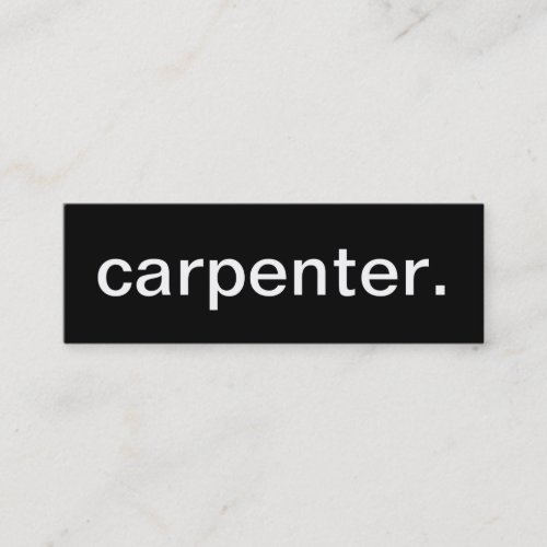Carpenter Business Card