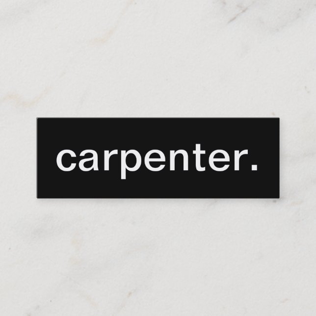 Carpenter Business Card (Front)
